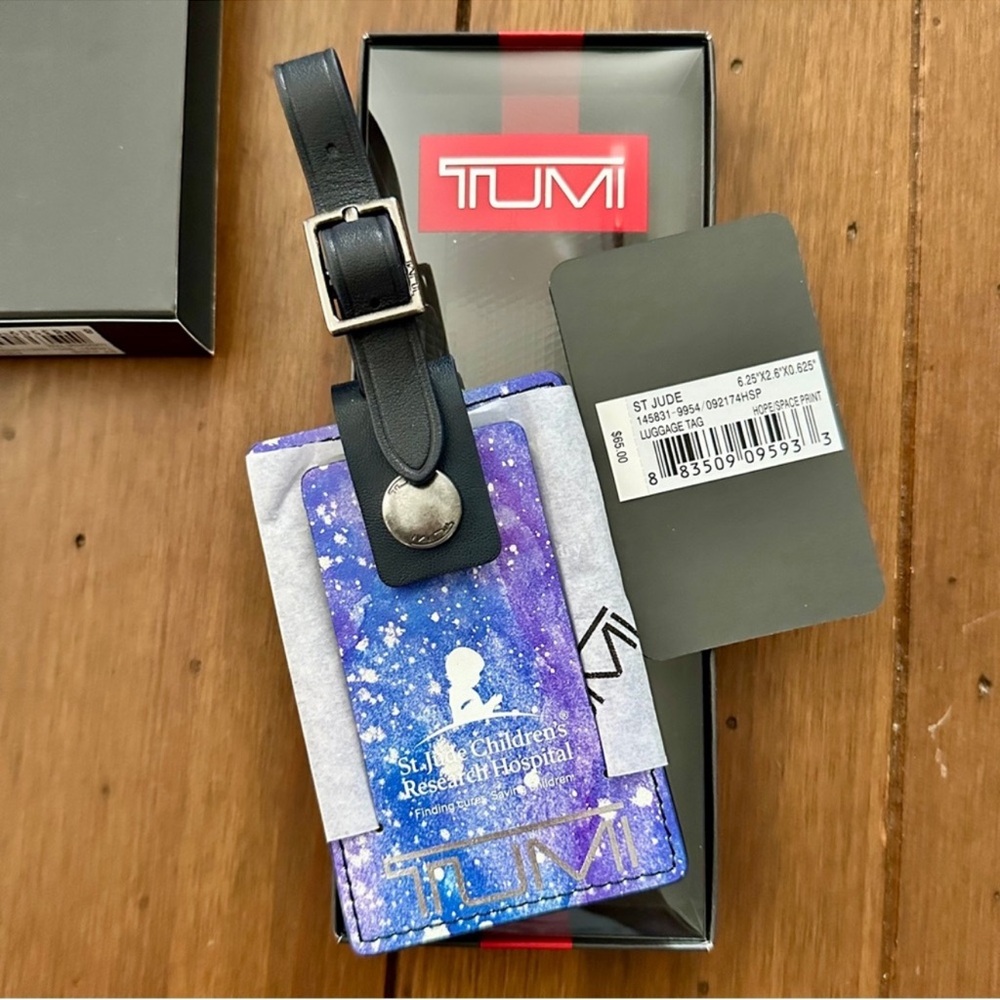 TUMI St. Jude Hope/Space Print  Luggage Tag NWT